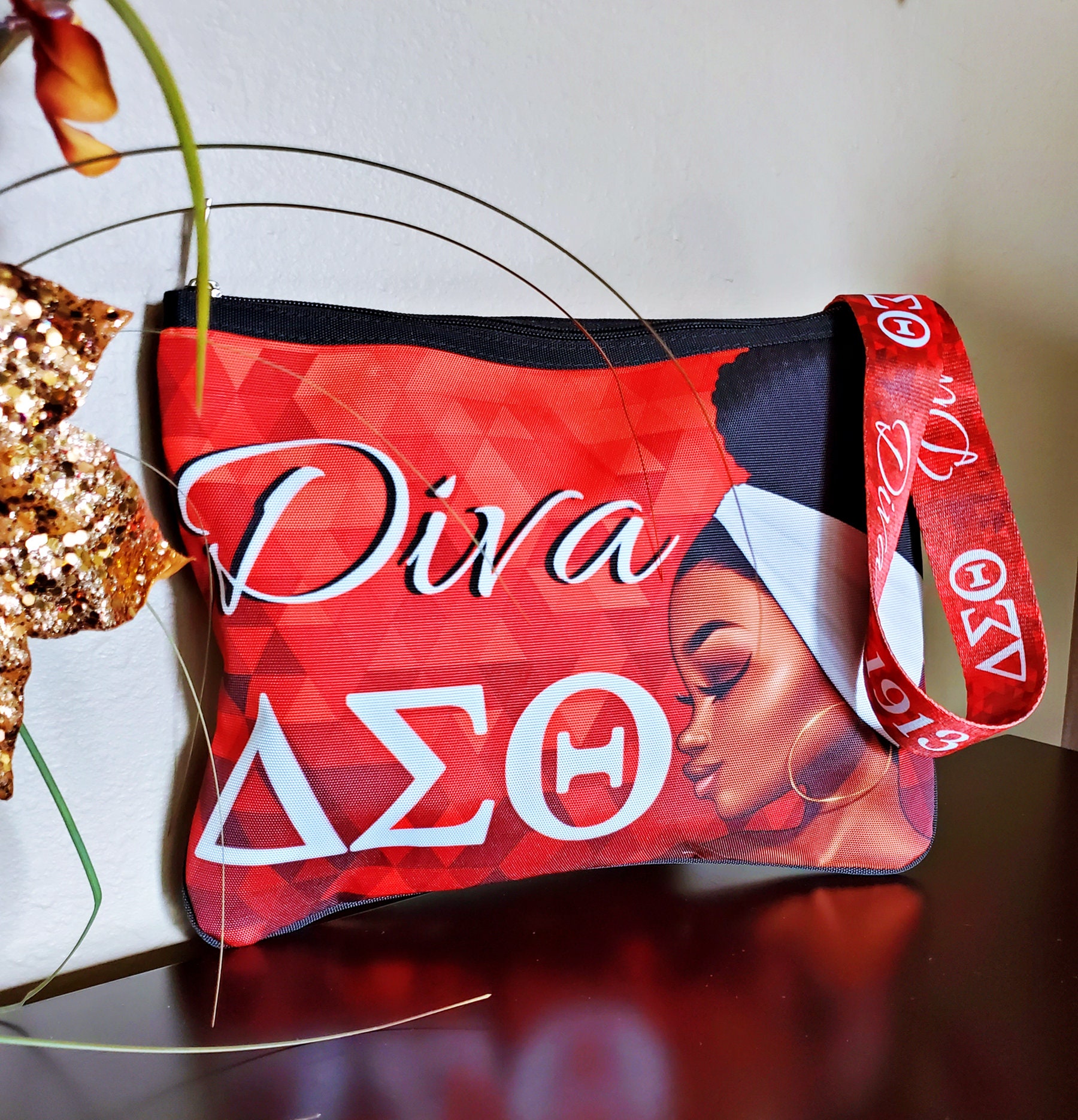 Delta Sigma Theta Sorority XL Crossbody Bag Shoulder Carry Etsy