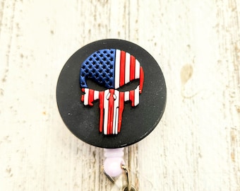 Custom Punisher Badge ID Holders Reels