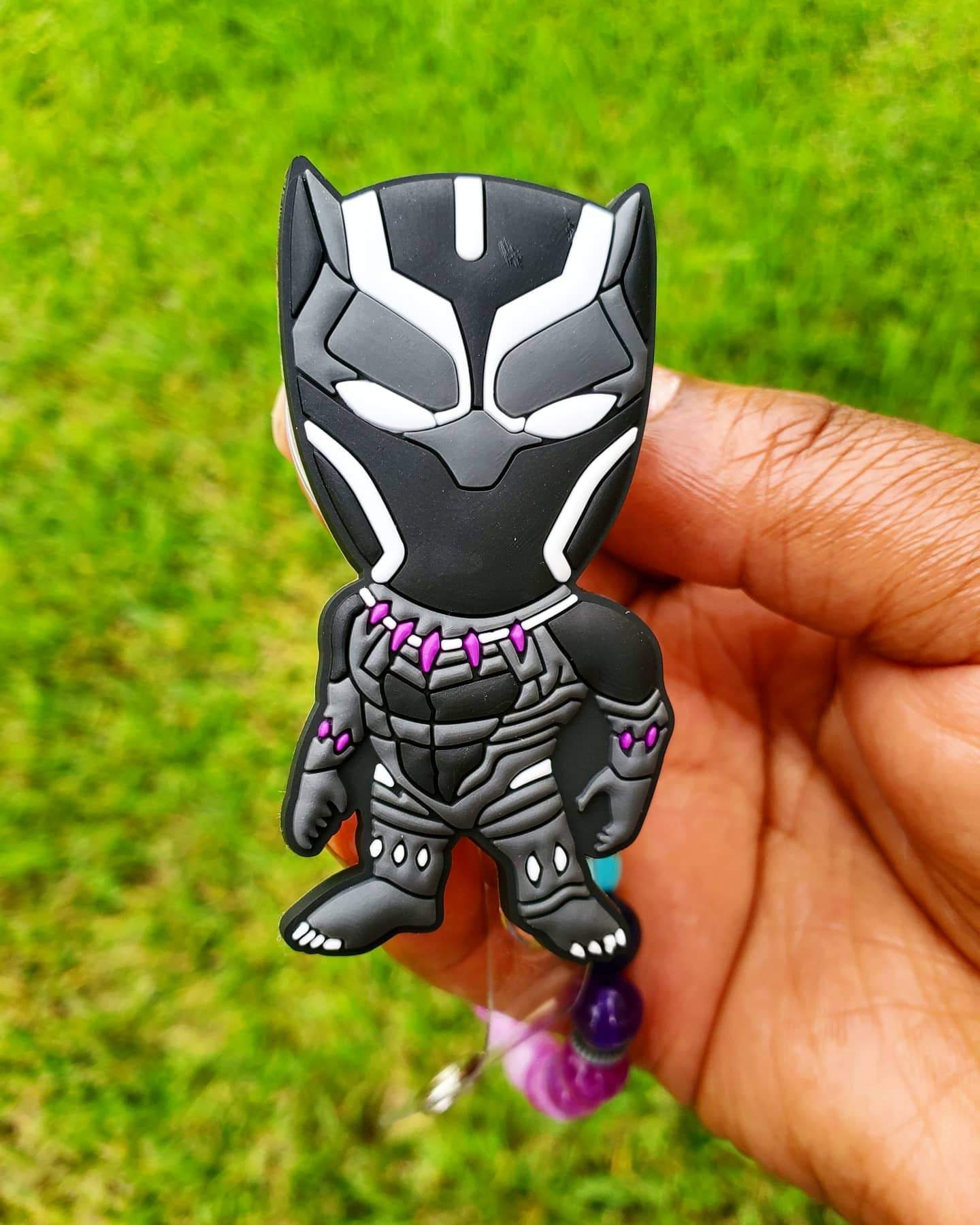 Black Panther T Challa Fan Art Healthcare And Nursing Badge Reel