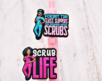 Forget the Glass Slippers, Scrub Life Pens, Set of 2 Scrub Life Pens, Nurse Pen, Cute Pen, Co-workers Gift, Colorful Pens, Retractable Pens