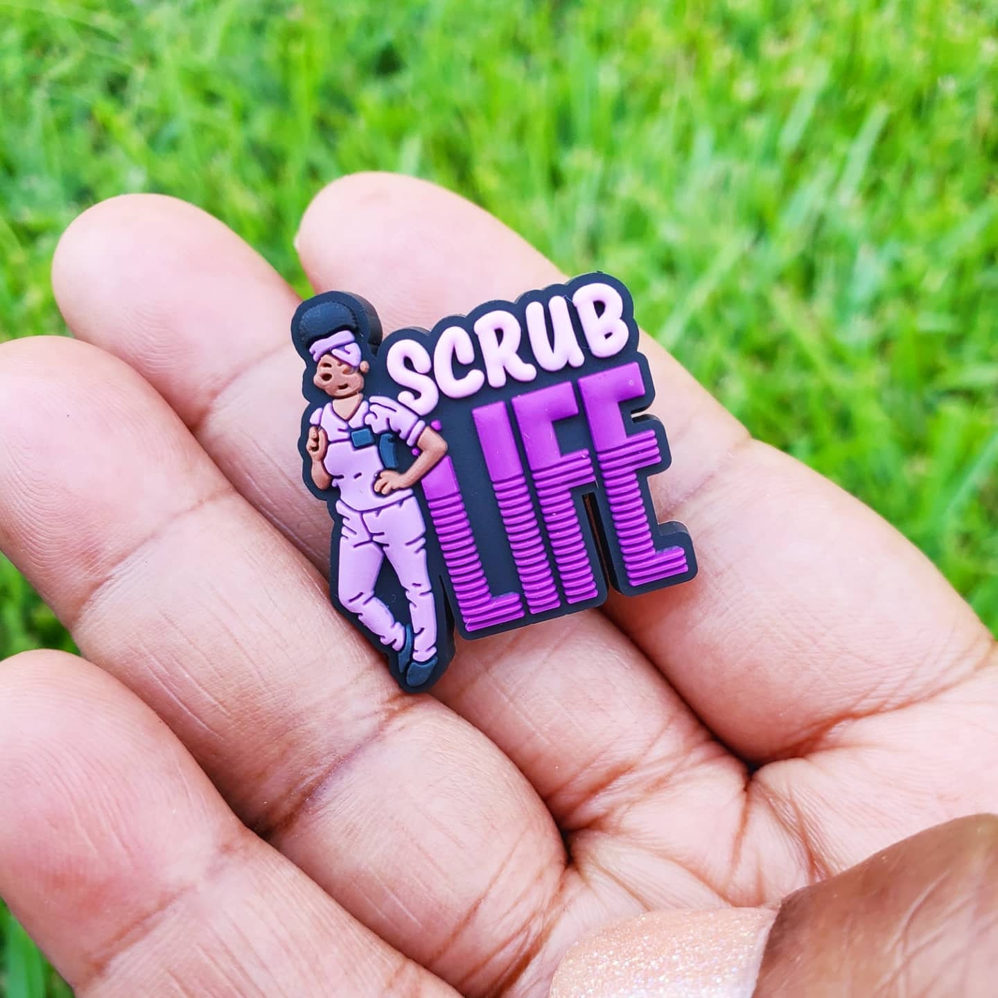 African American Shoe Charm, Melanin, Jibbitz, Black Woman, Black Nurse