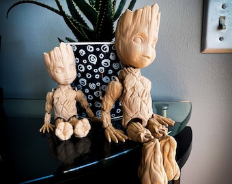 Life Size Baby Groot 3D Printed Toy - Perfect Gift Fidget Toy!