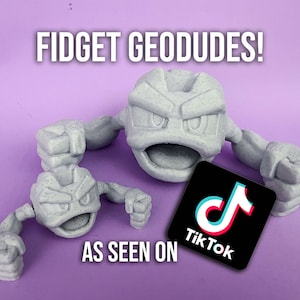 Articulating Fidget GEODUDE! - Fun Fidget Toy