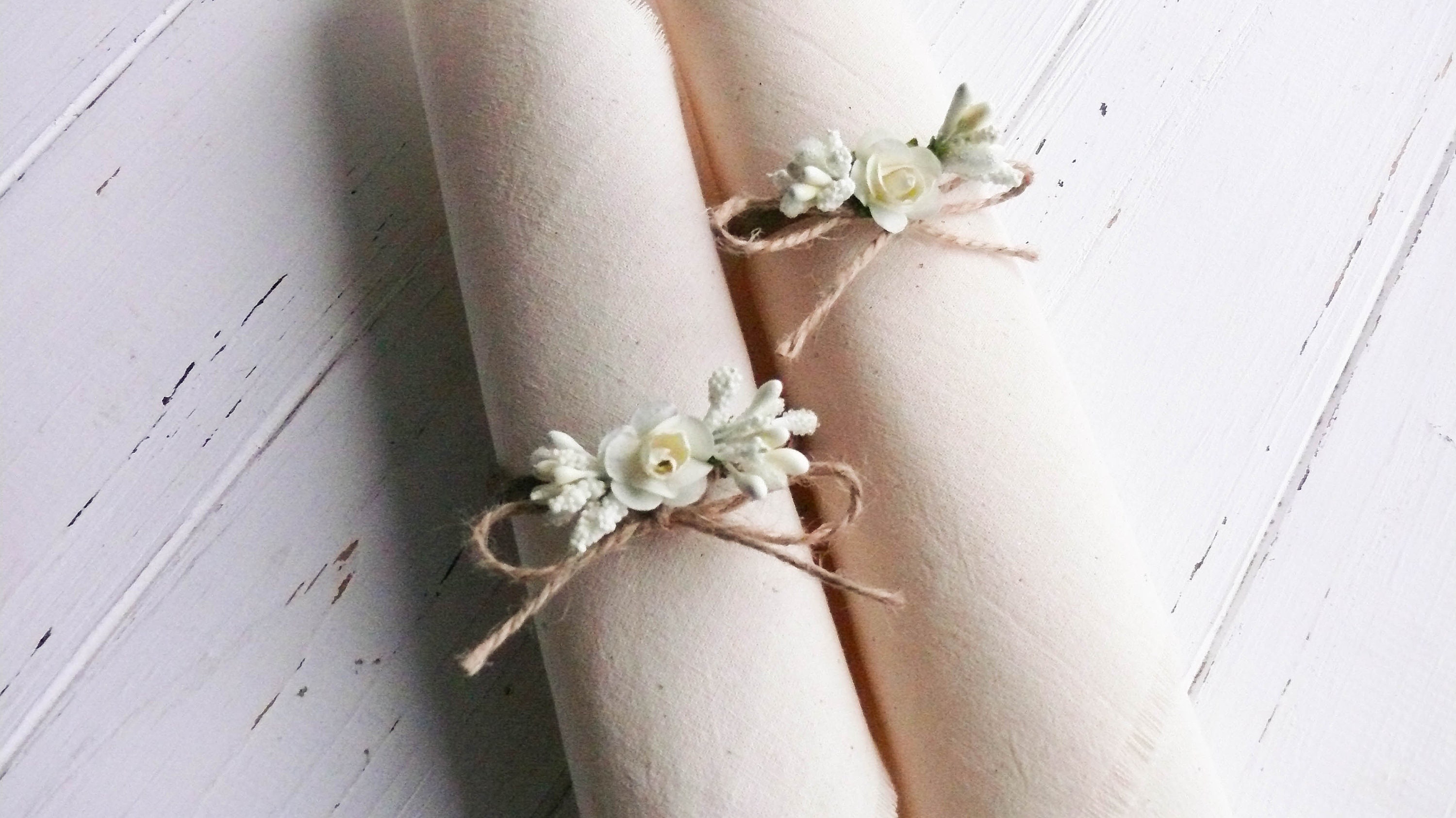 Wedding Napkin Rings Bulk Wedding Napkin Flower Ring Wedding Etsy