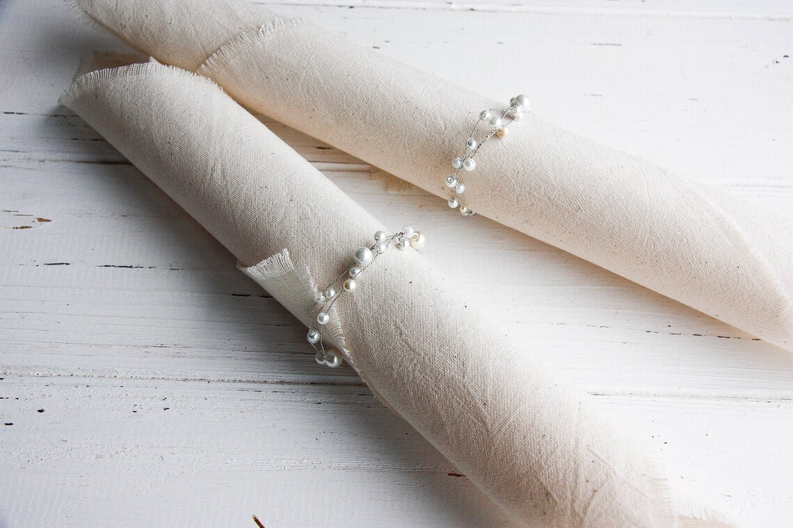 Napkin Rings Wedding Cloth Napkins Bulk Wedding Napkins Etsy