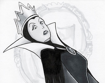 Original Art (#inktober2023) - Evil Queen