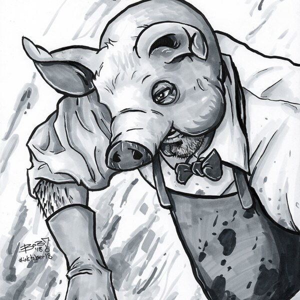 Original Art (#inktober2018) - Professor Pyg