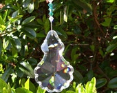 Swarovski Crystal Prism Suncatcher for Windows. Peacock Tail Crystal. Crystal Gift Ideas for Women. Feng Shui Crystal Sun Catcher. A0098