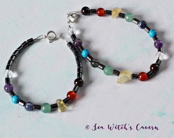 Chakra Bracelet. Boho Jewelry. Meditation Bracelet For Women. Stone bracelet. Unique Gift. Energy Bracelet. Yoga. Haematite