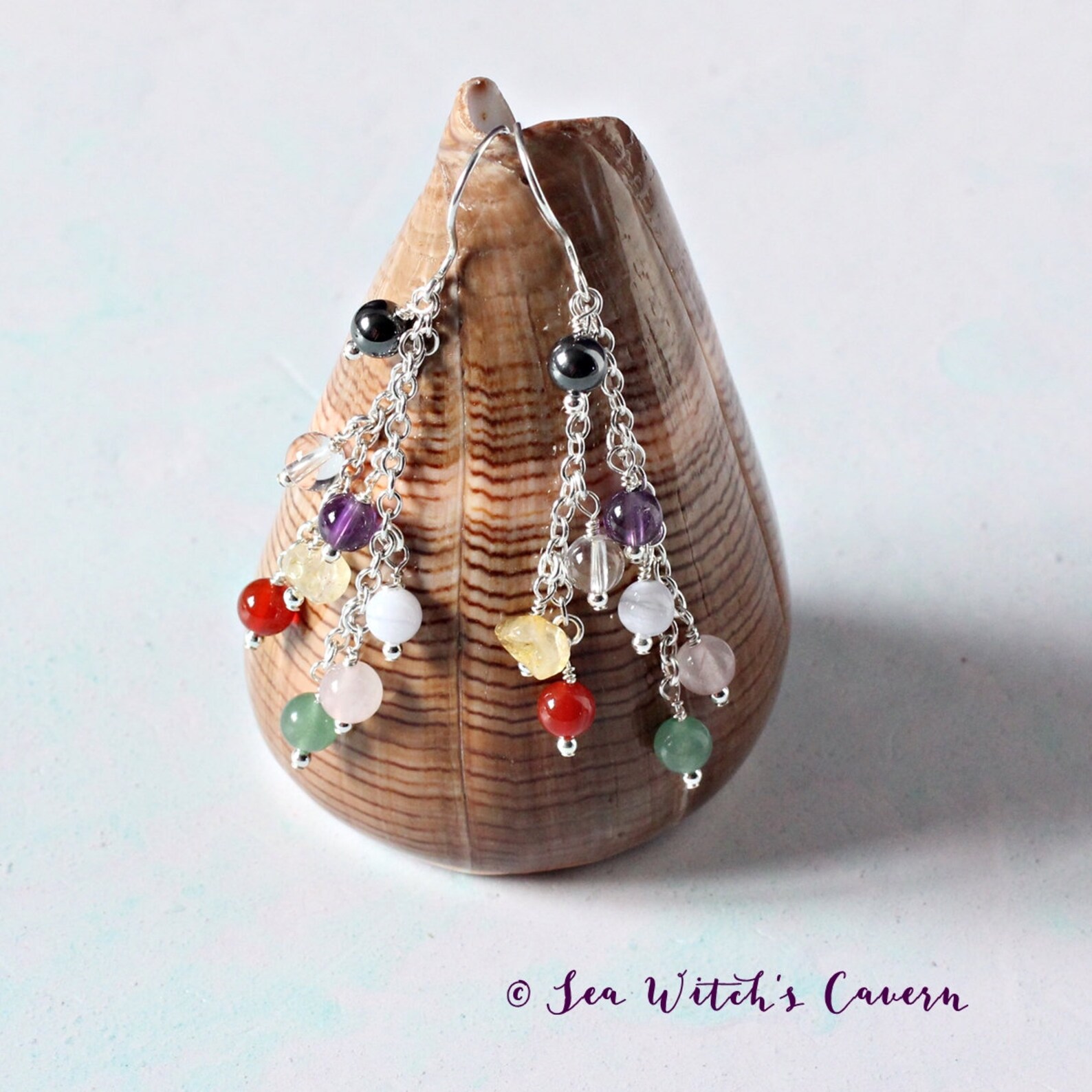 Bohemian Dangle Earrings. Boho Jewelry. Chain Earrings. Chakra Etsy UK