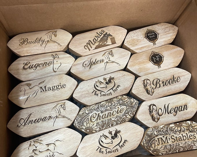 Custom Horse Grooming Brush Etsy