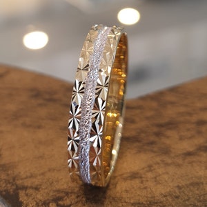 Wedding Band 18k Two Tone Yellow&White Gold Unique Wedding Ring Promise Ring Bridal Jewelry Rings For Women