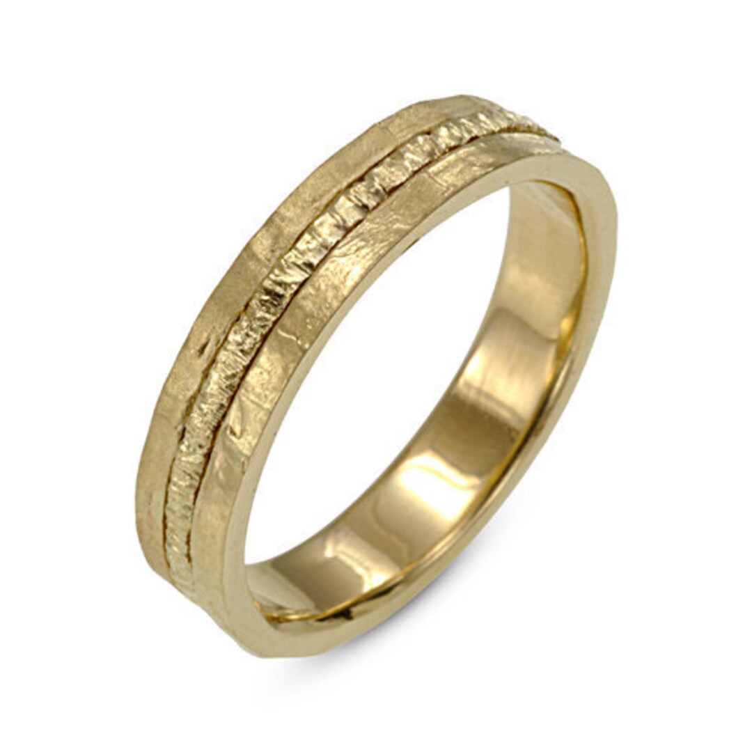 Unique Wedding Band, Spinner Ring, Spin Ring, Wedding Ring, 14k Yellow