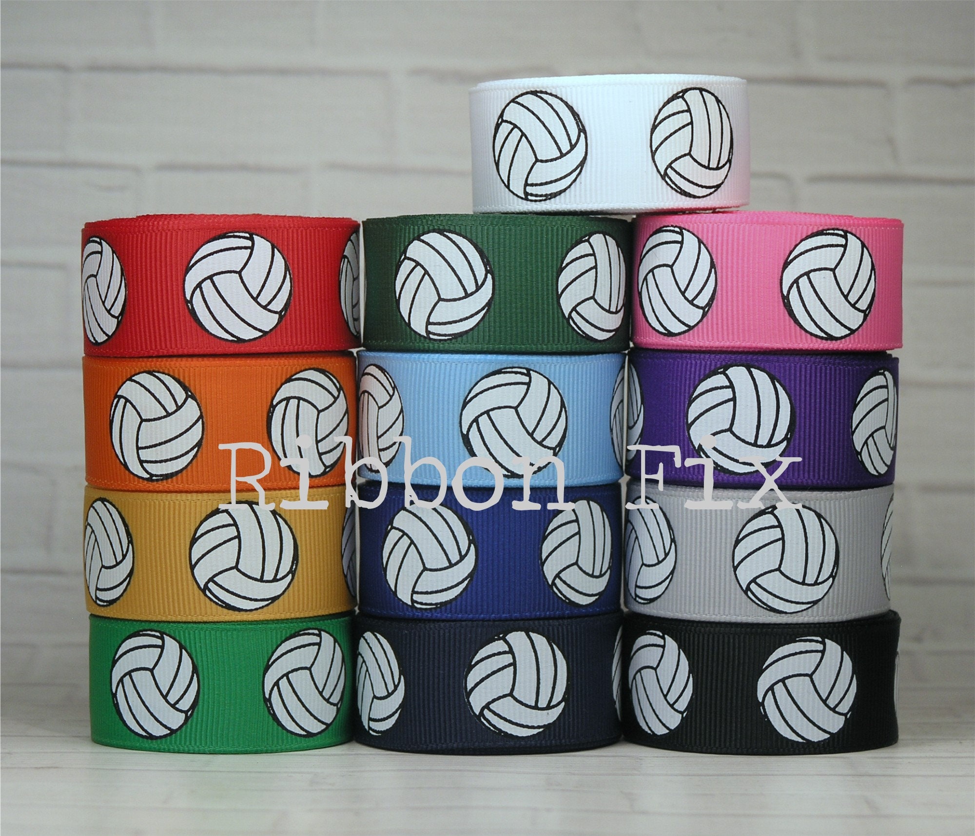 Buy Volleyball Ribbon for Crafts - Q-YO 3/8-1.5  Volleyball/Softball/Soccer Grosgrain Ribbon for Cheer Bows, Team Uniform,  Sewing and More (5yd 7/8 Volleyball-Navy) Online at desertcartINDIA