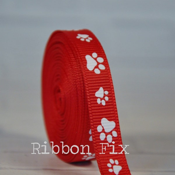 Paw Print Ribbon - Etsy