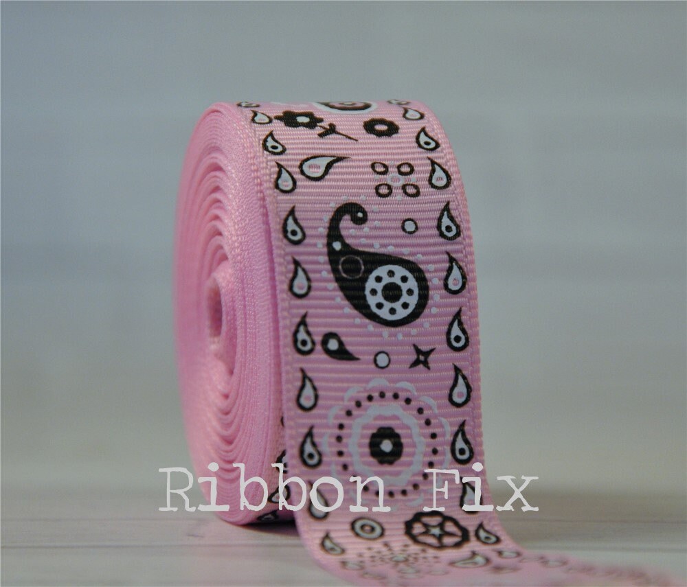 7/8 Bandana Print Grosgrain Ribbon US Designer Print 