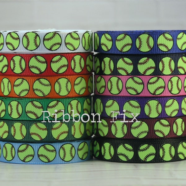 Softball Ribbon Etsy