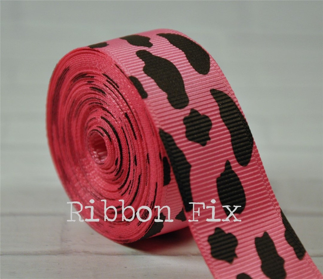Cow Ribbon3 Rolls Cow Pattern Ribbons Cow Grosgrain Ribbons Cow Animal Print Ribbons