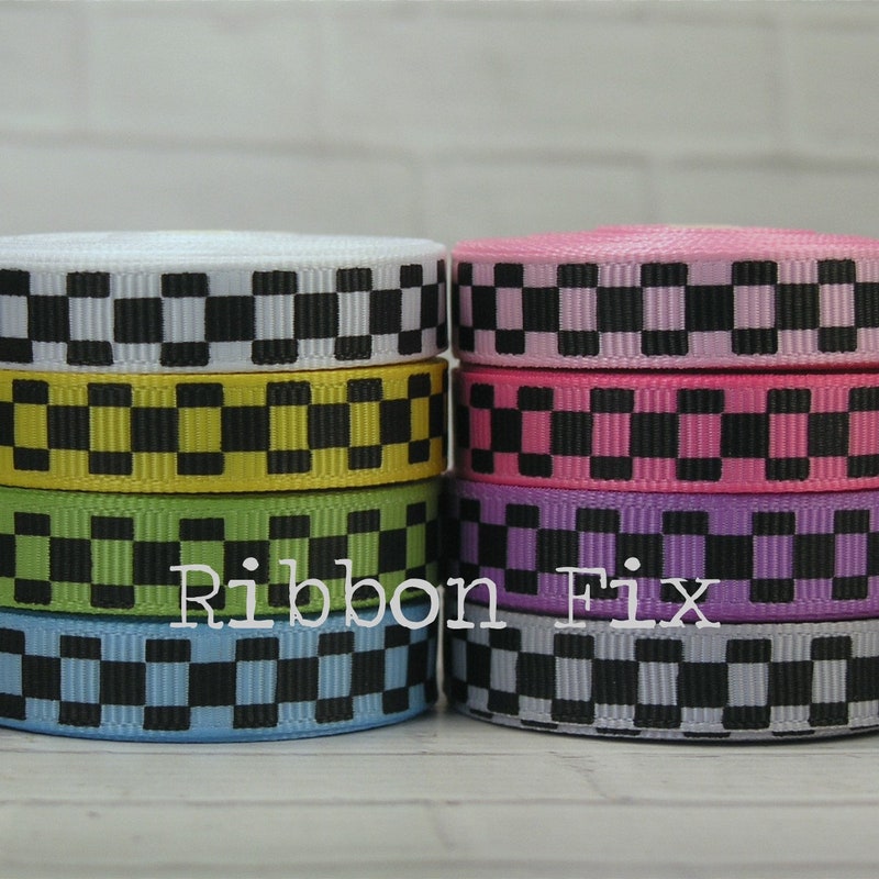 Checkered Ribbon - Etsy
