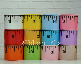 Measuring Tape Ribbon 15mm Natural Trim With Black 1 Inch Print Tape Measure  Print Gift Wrap for Crafters Ruler Ribbon Sewing Tape 