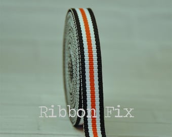 1 Yard of 2 inch Cincinatti Bengals grosgrain Ribbon 1 Yard of 2 inch Cincinatti Bengals grosgrain Ribbon