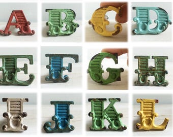 Letter Knobs Etsy