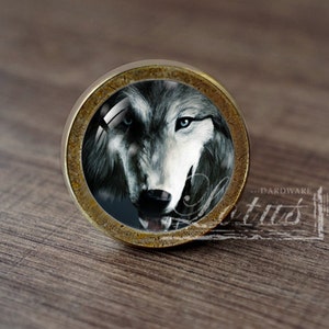 Wolf—Handmade Vintage Antique Drawer Knobs Pulls Handles/Dresser Knobs Cabinet Pull handles / Furniture Hardware