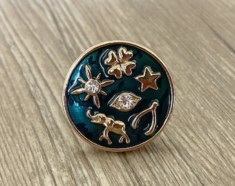 Enamel Sun and Moon drawer knobs / Starry sky cabinet / Gothic Home Decor / Furniture Hardware,Z-736