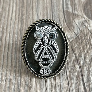 Gear Owl drawer knobs / Owl Cabinet / Gothic Home Decor / Animal Shaped drawer knobs / Furniture Hardware,Z-1079