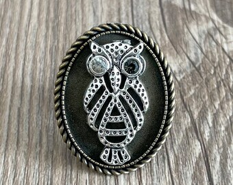 Gear Owl drawer knobs / Owl Cabinet / Gothic Home Decor / Animal Shaped drawer knobs / Furniture Hardware,Z-1079