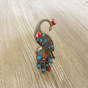 Bronze Peacock drawer knobs / Peacock Cabinet / Gothic Home Decor / Animal Shaped drawer knobs / Furniture Hardware,Z-490