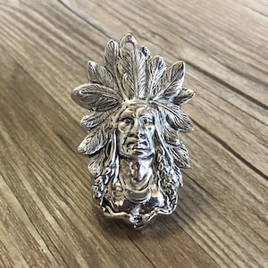 Silver Indian Elders Drawer Knob - Silver Cabinet Knob - Furniture Knobs Silver with Rope Pattern - Spiral Drawer Knob,Z-195