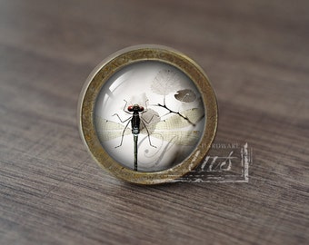 Dragonfly—Handmade Vintage Antique Drawer Knobs Pulls Handles/Dresser Knobs Cabinet Pull handles / Furniture Hardware