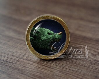 Wolf—Handmade Vintage Antique Drawer Knobs Pulls Handles/Dresser Knobs Cabinet Pull handles / Furniture Hardware