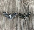 Moth drawer knobs /Skull cabinet / Gothic Home Decor / Animal Shaped drawer knobs / Furniture Hardware,Z-1020