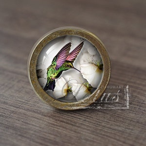 Hummingbird—Handmade Vintage Antique Drawer Knobs Pulls Handles/Dresser Knobs Cabinet Pull handles / Furniture Hardware