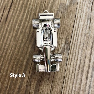 Silver Mini Formula 1 racing car Drawer knobs / Furniture Knobs Silver with Rope Pattern Drawer Knobs for Child , Z-302 image 1