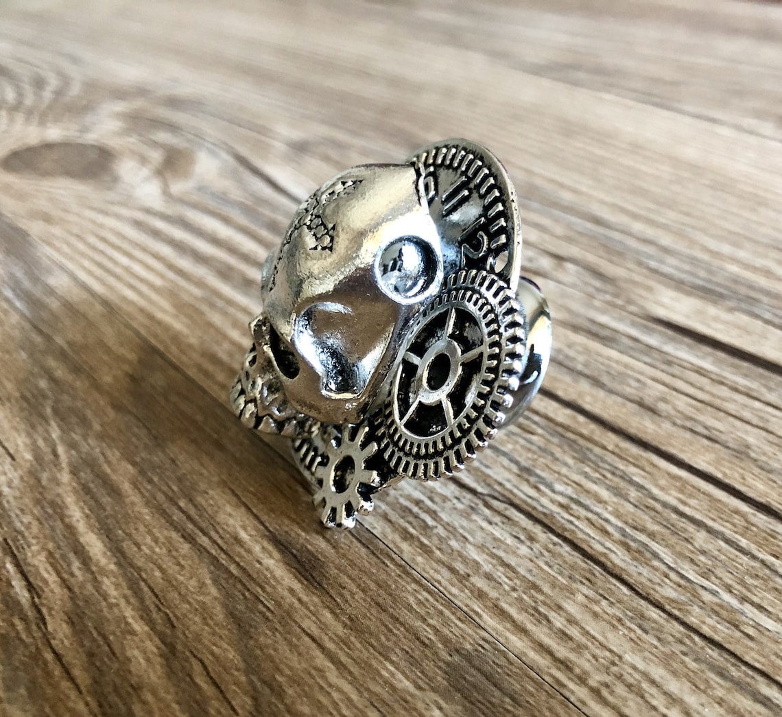 Silver Gothic Skull Knobs Brass Knobs / Dresser Knobs Etsy