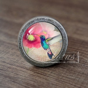Hummingbird—Handmade Vintage Antique Drawer Knobs Pulls Handles/Dresser Knobs Cabinet Pull handles / Furniture Hardware
