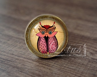 Owl—Handmade Vintage Antique Drawer Knobs Pulls Handles/Dresser Knobs Cabinet Pull handles / Furniture Hardware