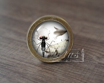 Dragonfly—Handmade Vintage Antique Drawer Knobs Pulls Handles/Dresser Knobs Cabinet Pull handles / Furniture Hardware