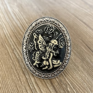 Gothic Flower Fairy drawer knobs / Flower Fairy cabinet / Gothic Home Decor / Relief  Shaped drawer knobs / Furniture Hardware,Z-433