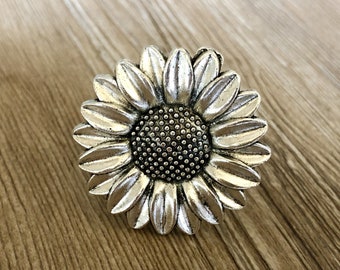 Pomelli per cassetti a forma di fiore in stile retrò / Mobile a forma di fiore / Arredamento gotico per la casa / Pomelli per cassetti a forma di fiore / Ferramenta per mobili, Z-346
