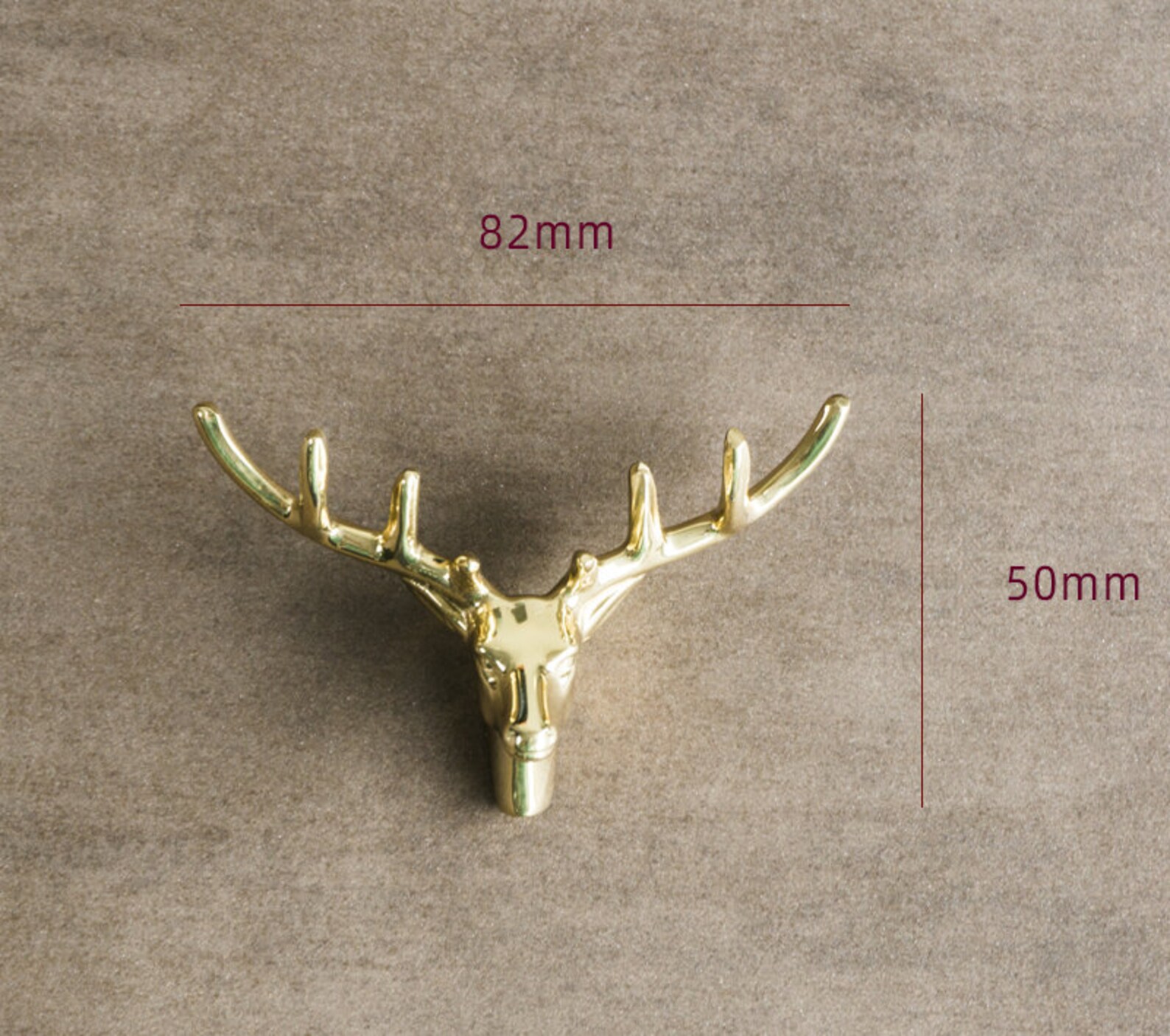 Brass Deer Head Knobs Drawer Knob Dresser Knobs Ceramic Knobs Etsy