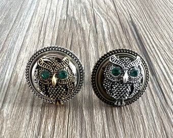 Owl drawer knobs / Owl cabinet / Gothic Home Decor / Animal Shaped drawer knobs / Furniture Hardware,Z-979
