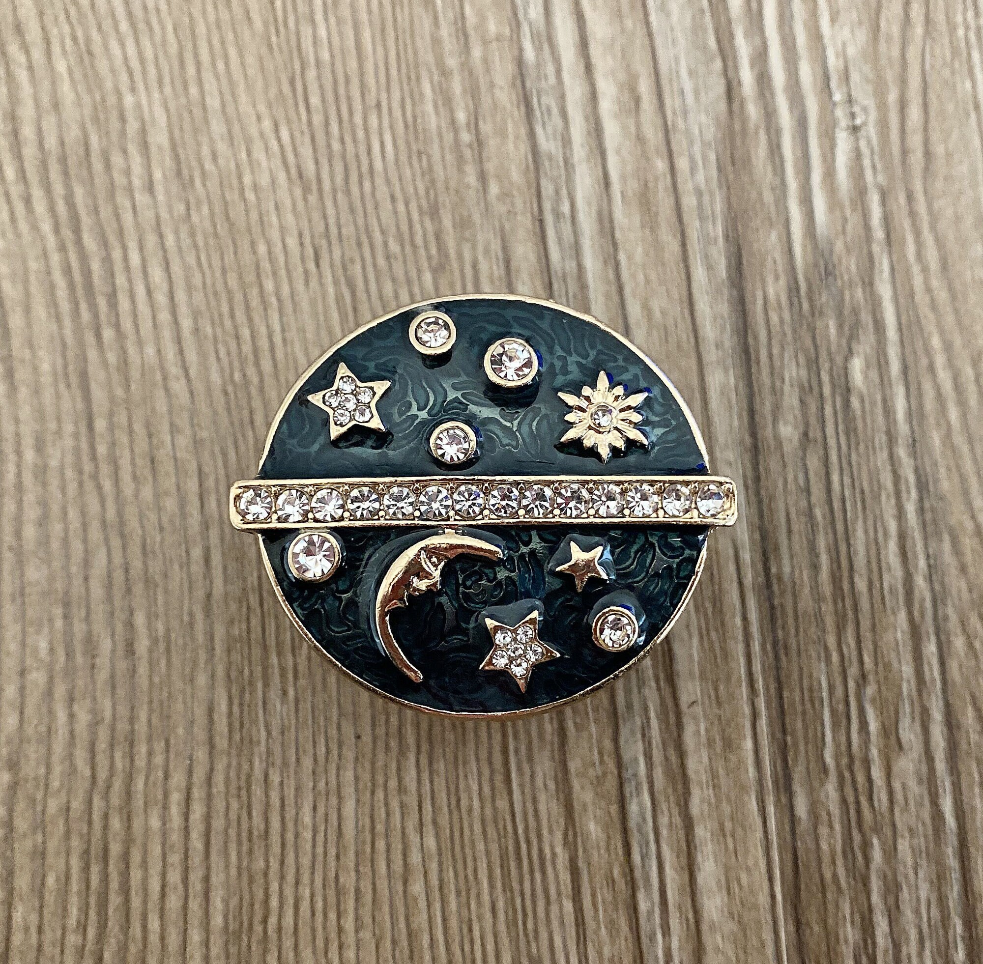 Enamel Moon and Stars Drawer Knobs / Starry Sky / Etsy