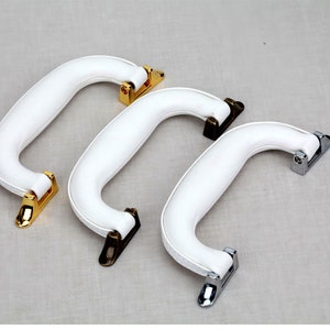 Retro PU Leather Luggage handles Door Handles For Cabinet Wardrobe Cupboard Drawer Pull Furniture Hardware Luggage accessories,CP-1065 image 4