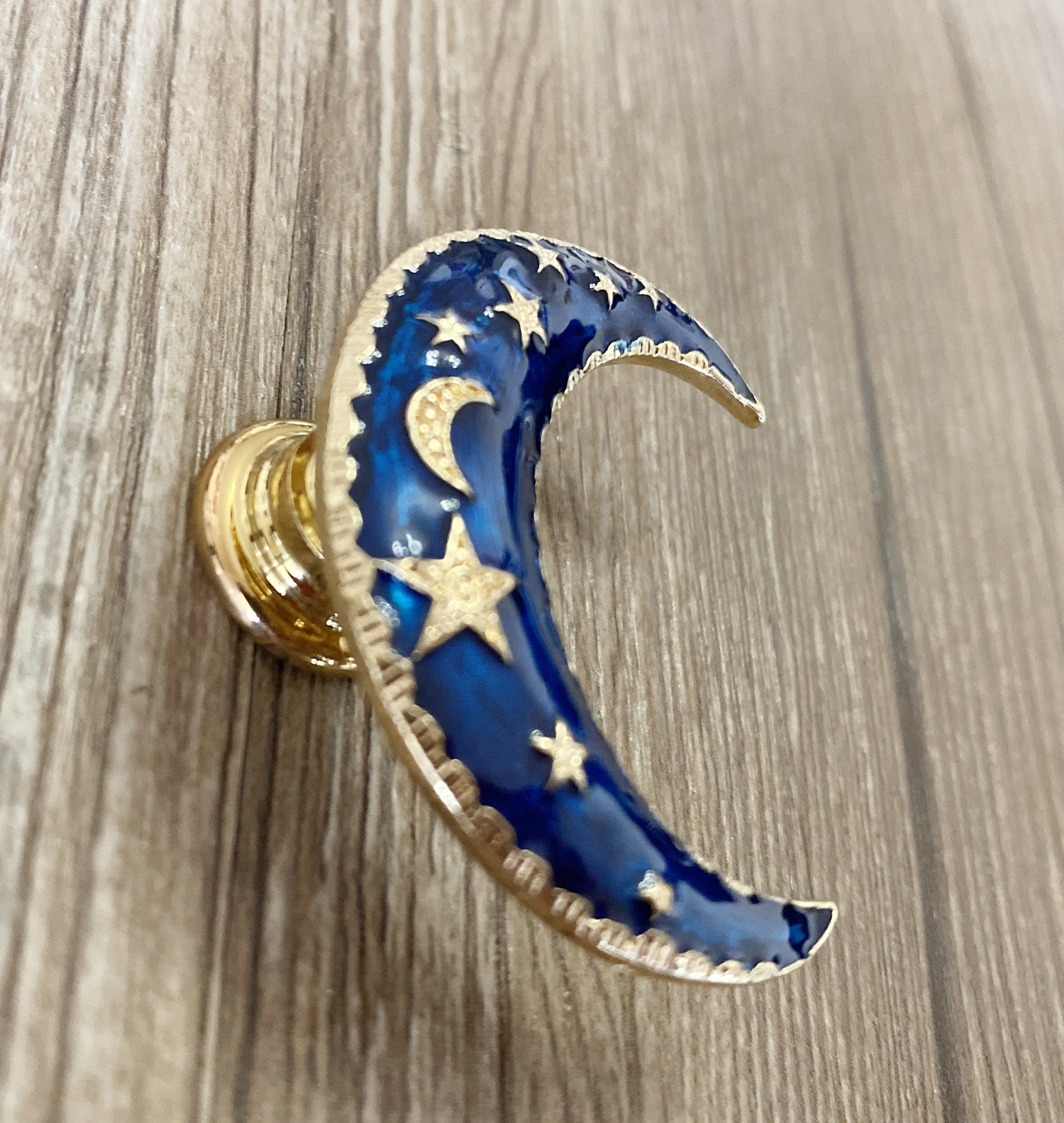 Enamel Moon and Stars drawer knobs / Starry sky / Etsy