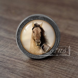 Paard dier — Handgemaakte vintage antieke ladeknoppen trekt handgrepen/dressoirknoppen Kast handgrepen / Meubelbeslag