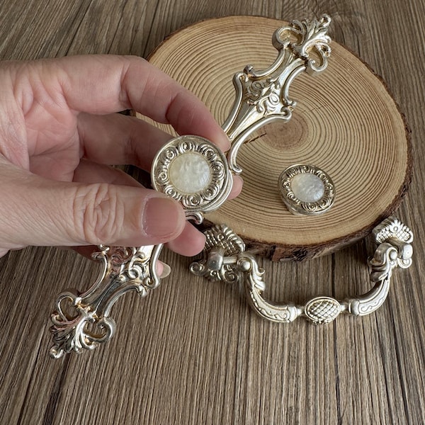 5'' 3.78'' French Chic Drawer Pulls Handles / Kitchen Cabinet Drop Pull Handle Knobs Furniture Hardware KN-YH-006
